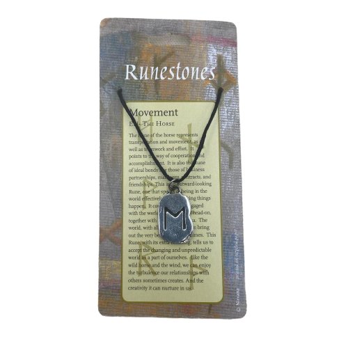EH (horse) Pewter Rune Necklace - East Meets West USA