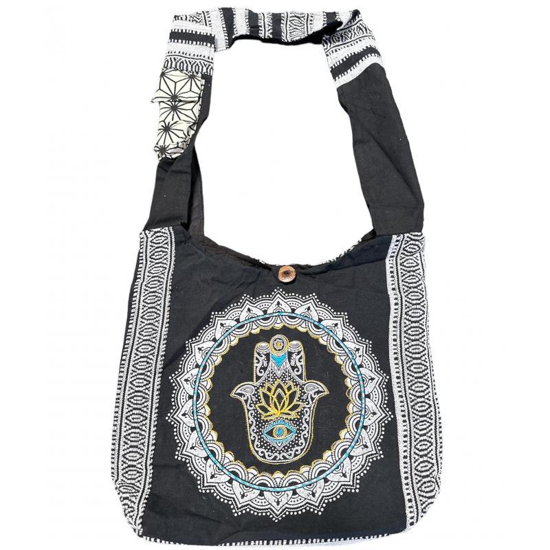 Embroidered Hamsa Tote - East Meets West USA