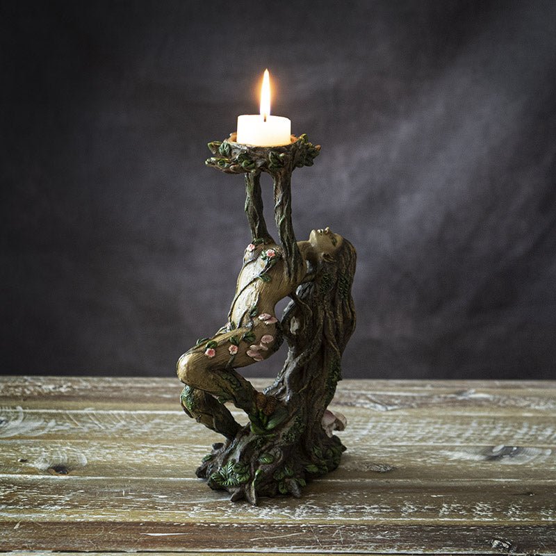 Enchanted Tree Goddess Candle Holder - East Meets West USA