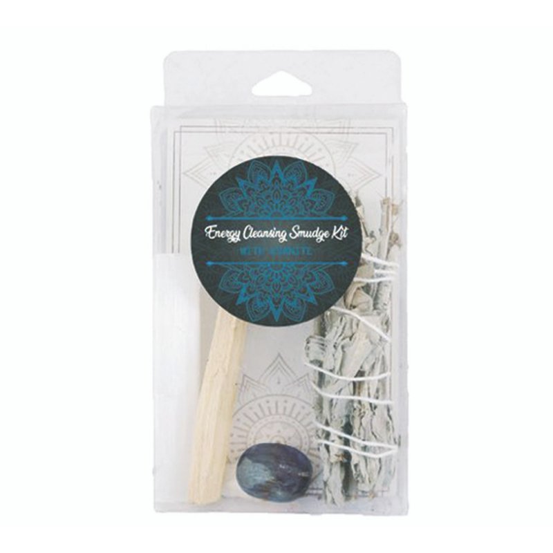 Energy Cleansing Smudge Kit w/ Kyanite - East Meets West USA