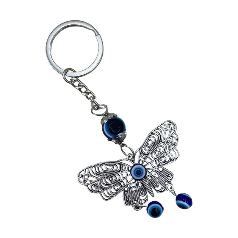 Evil Eye Butterfly Keychain - East Meets West USA