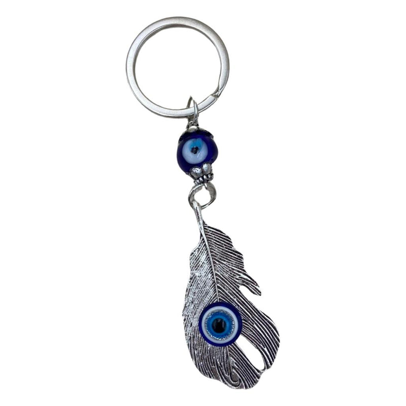 Evil Eye Feather Keychain - East Meets West USA
