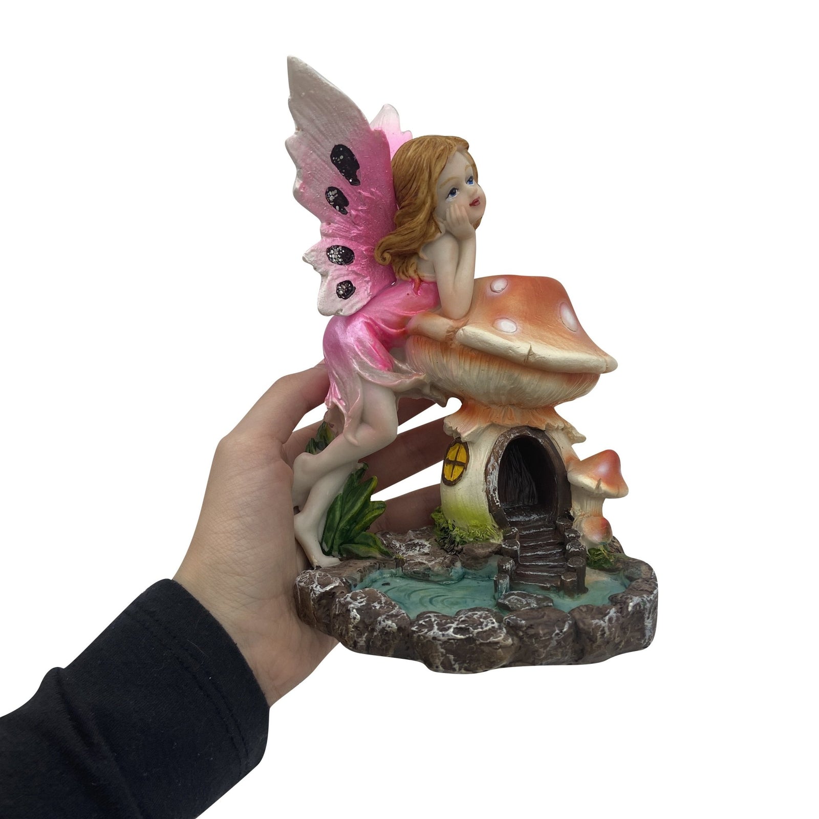 Fairy Back Flow Incense Burner East Meets West USA