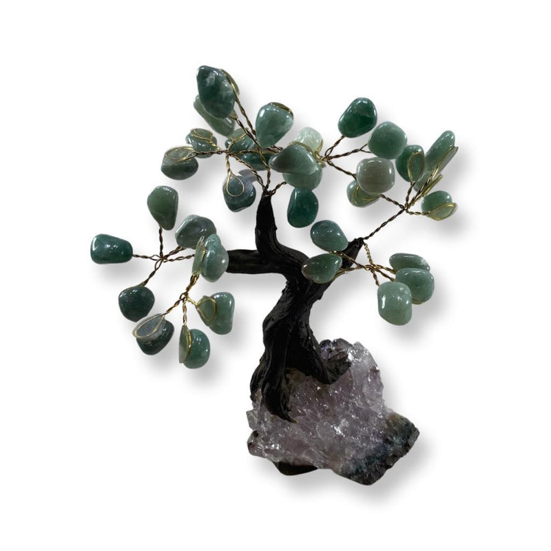 Feng Shui Polished Green Aventurine Crystal Tree - East Meets West USA