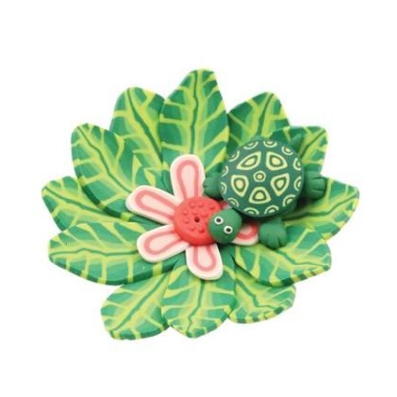 Fimo Round Turtle Incense Burner - East Meets West USA