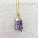 Foil Top Amethyst Necklace - East Meets West USA