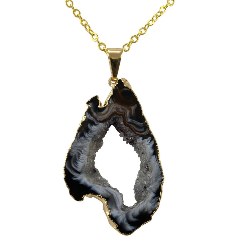 Geode Slice Necklace - East Meets West USA