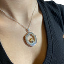 Geode Slice w/ Citrine Necklace - East Meets West USA