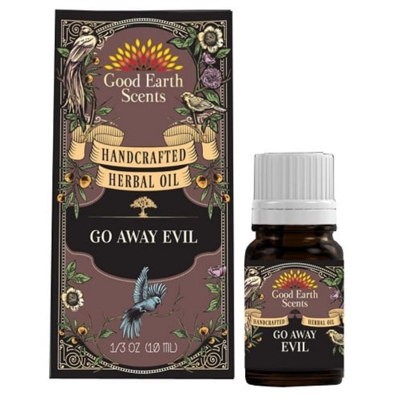 Go Away Evil Handcrafted Herbal Oil - East Meets West USA