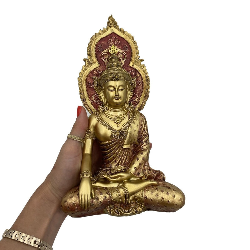Gold Thai Buddha Figurine - East Meets West USA