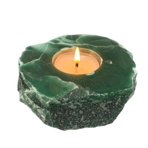 Green Aventurine Candle Holder - East Meets West USA