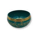 Green Sanskirt Singing Bowl - East Meets West USA