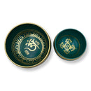 Green Sanskirt Singing Bowl - East Meets West USA