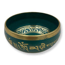 Green Sanskirt Singing Bowl - East Meets West USA