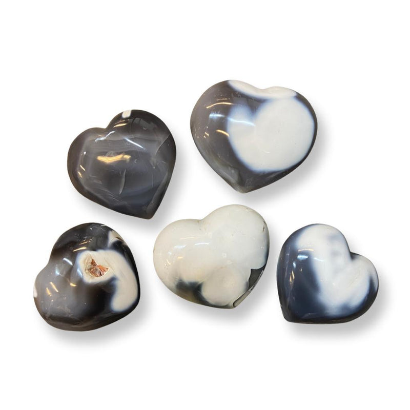 Grey Agate Heart - East Meets West USA