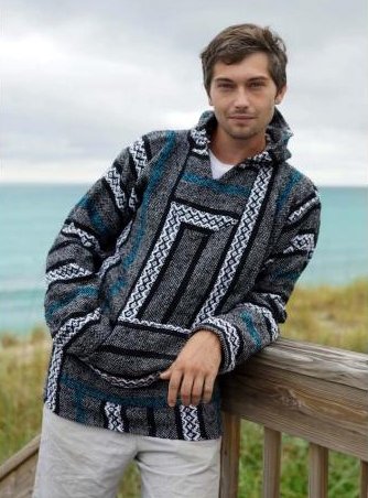 Grey Charcoal Baja Sweater - East Meets West USA