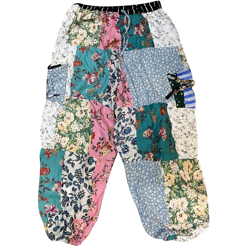 Hand Sewn Patchwork Pants - East Meets West USA
