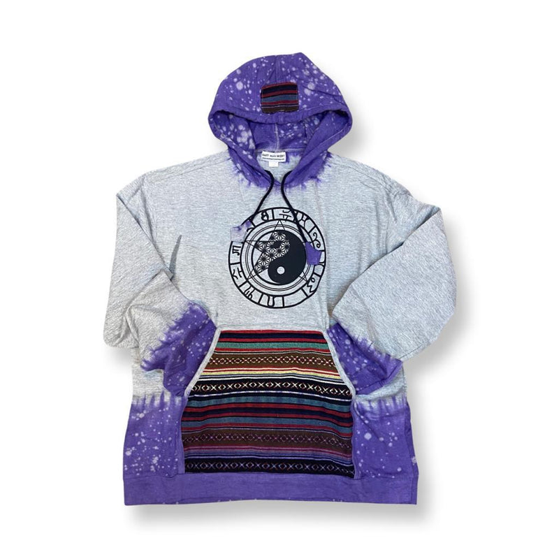 Handwoven Tribal Yin Yang Zodiac Sweatshirt - East Meets West USA