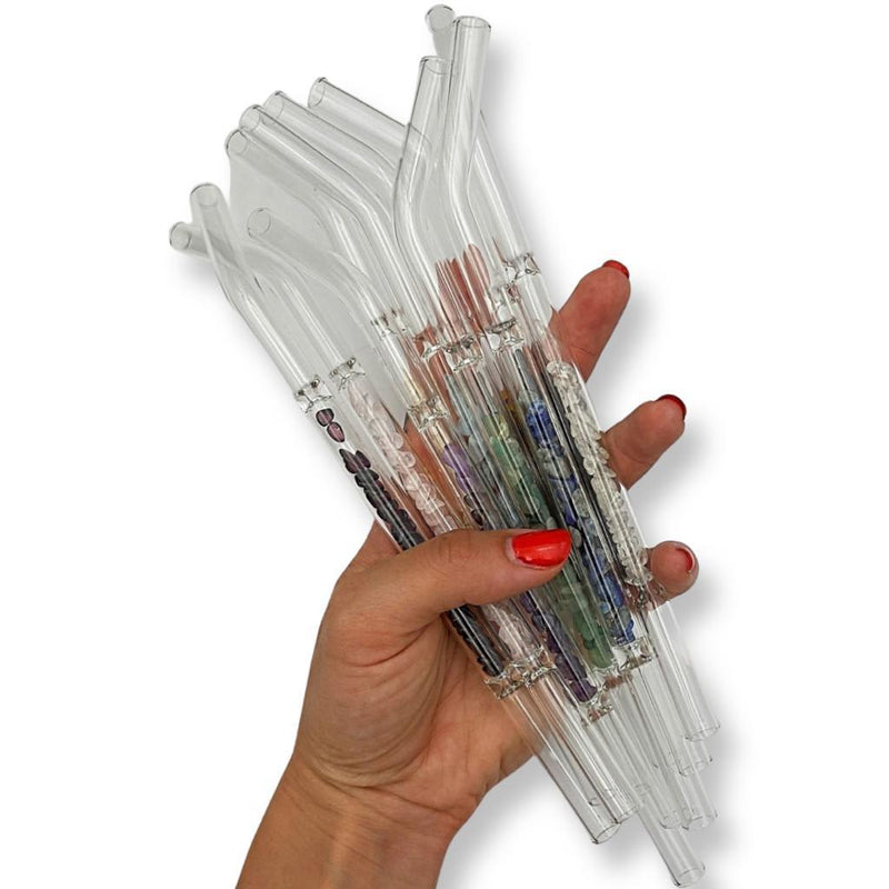 Healing Crystal Chips Straw - East Meets West USA