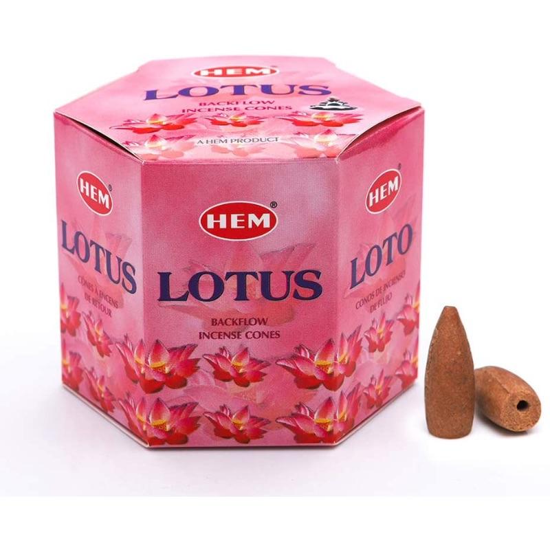 HEM Lotus Backflow Incense Cones - East Meets West USA