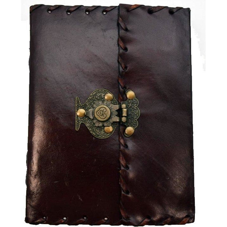 Leather Journal w. Metal Snap Closure - East Meets West USA