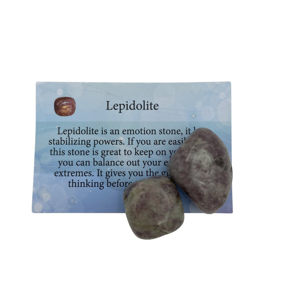 Lepidolite Information Card - East Meets West USA