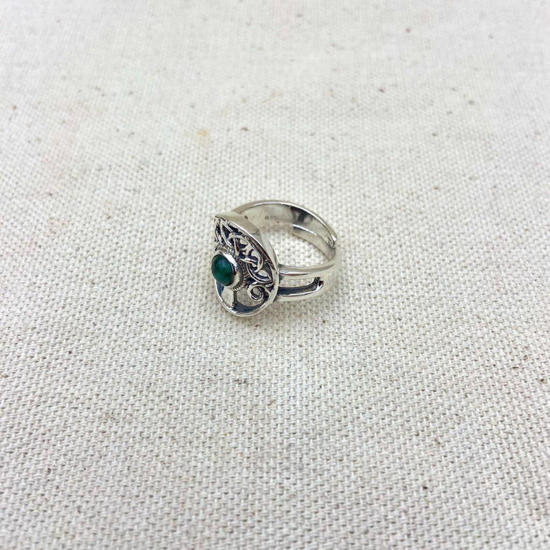 Malachite Tree of Life Ring - East Meets West USA