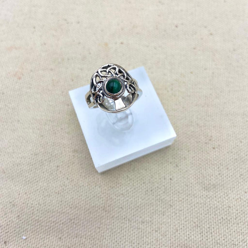 Malachite Tree of Life Ring - East Meets West USA