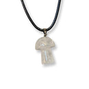Mini Crystal Mushroom Cord Necklace - East Meets West USA