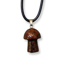 Mini Crystal Mushroom Cord Necklace - East Meets West USA