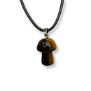 Mini Crystal Mushroom Cord Necklace - East Meets West USA