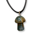 Mini Crystal Mushroom Cord Necklace - East Meets West USA