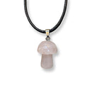 Mini Crystal Mushroom Cord Necklace - East Meets West USA
