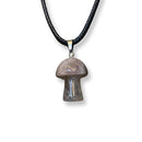 Mini Crystal Mushroom Cord Necklace - East Meets West USA