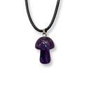 Mini Crystal Mushroom Cord Necklace - East Meets West USA