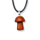 Mini Crystal Mushroom Cord Necklace - East Meets West USA