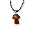 Mini Crystal Mushroom Cord Necklace - East Meets West USA