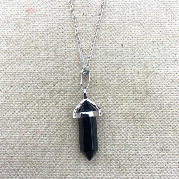 Mini Crystal Point Necklace - East Meets West USA