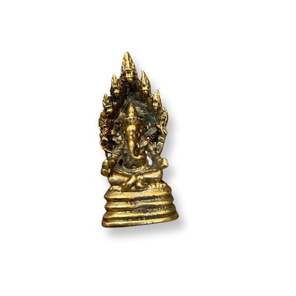 Mini Ganesh on Throne Deity - East Meets West USA