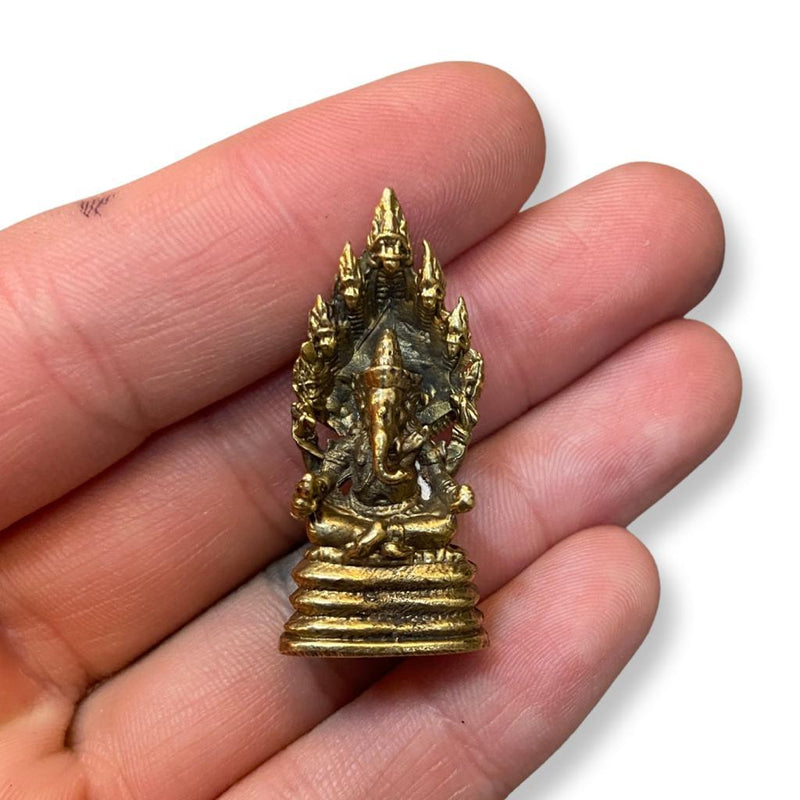 Mini Ganesh on Throne Deity - East Meets West USA