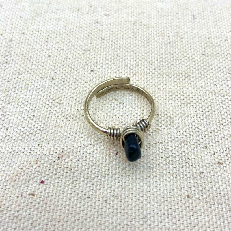 Mini Tumbled Crystal Ring - East Meets West USA