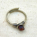 Carnelian Mini Tumbled Crystal Ring