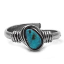 Blue Howlite Mini Tumbled Crystal Ring