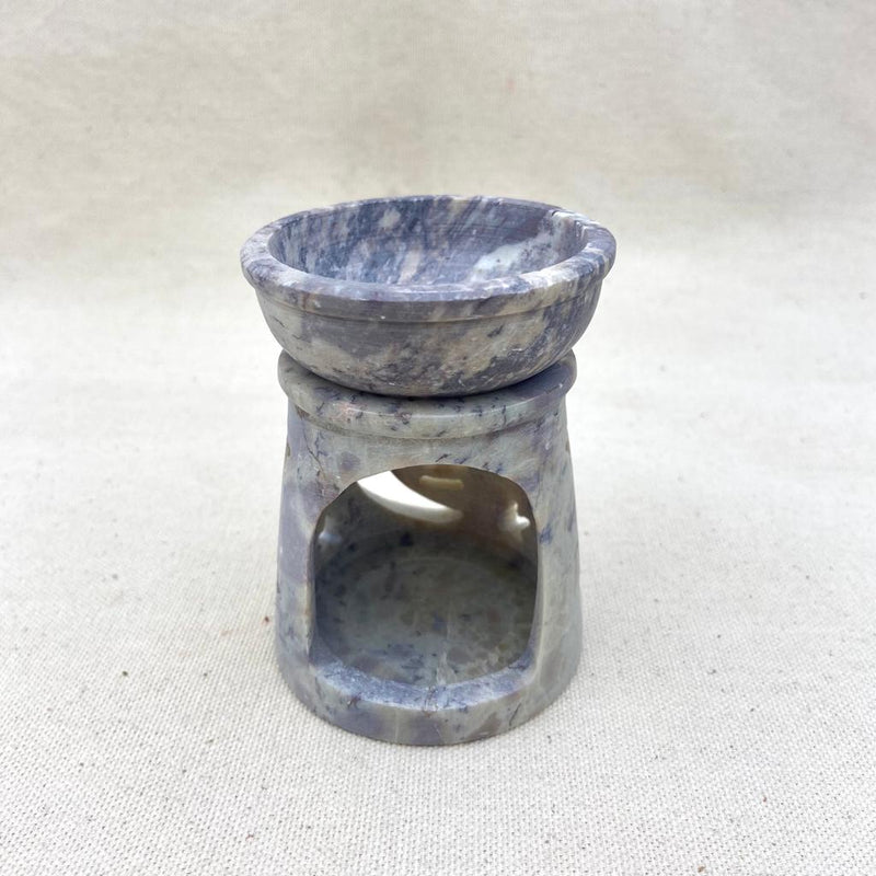 Moon Face Soapstone Oil Burner - East Meets West USA