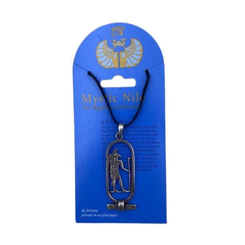Mystic Nile Anubis Pewter Necklace - East Meets West USA