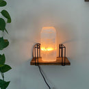 Natural Cut Selenite Lamp - East Meets West USA