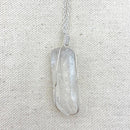 Natural Quartz Wire Wrap Necklace - East Meets West USA