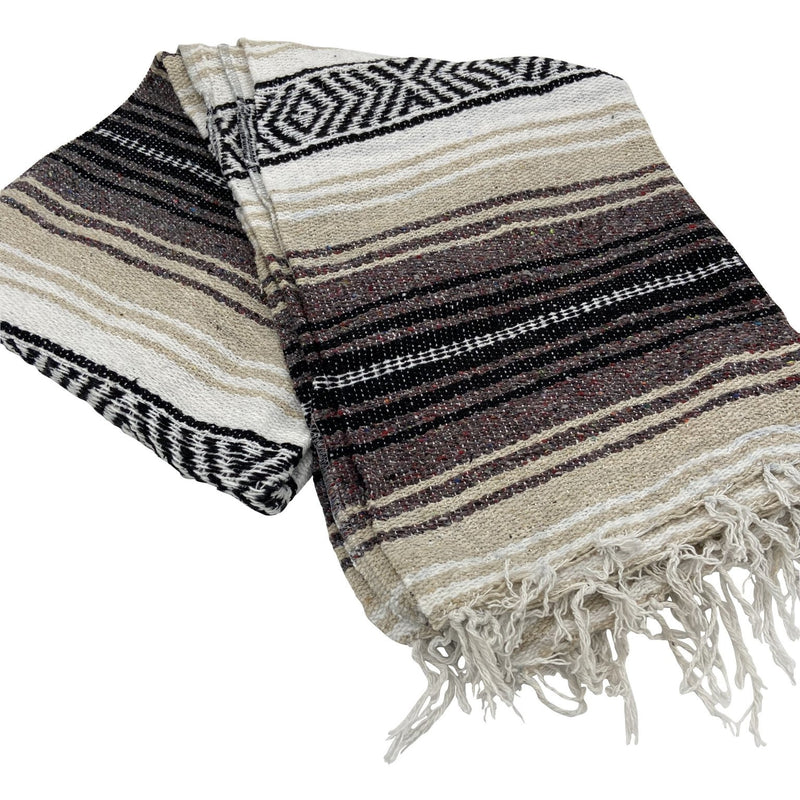 Peru Brown Baja Blanket - East Meets West USA