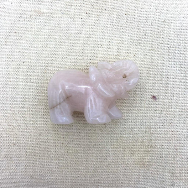 Pink Calcite Crystal Elephant - East Meets West USA