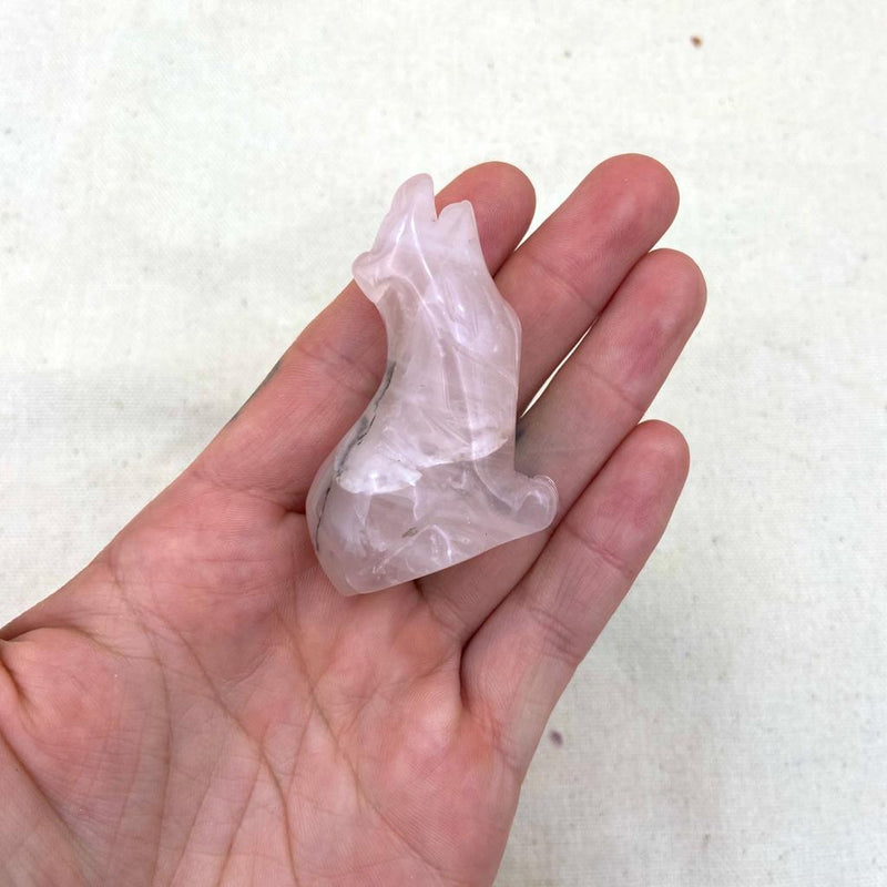Pink Calcite Crystal Wolf - East Meets West USA
